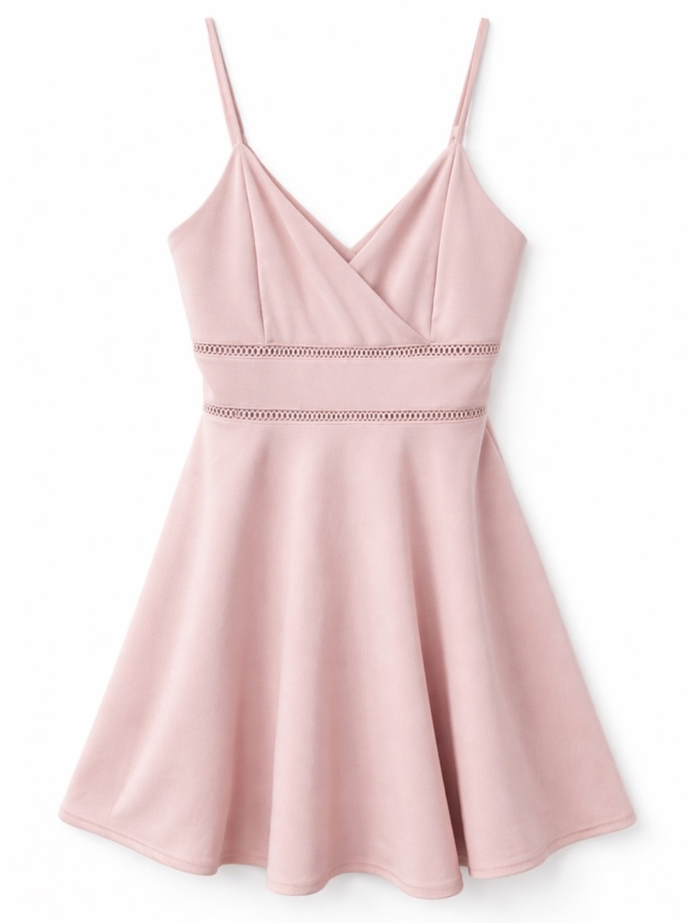 Pretty In Pink Altar’d State Blush Pink Spaghetti Strap Mini Fit & Flare Dress